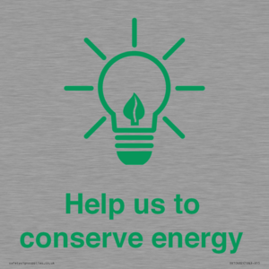 Help us to conserve energy 